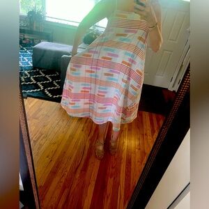 Sundress coverup flowy size Medium! Pastel retro vibesss